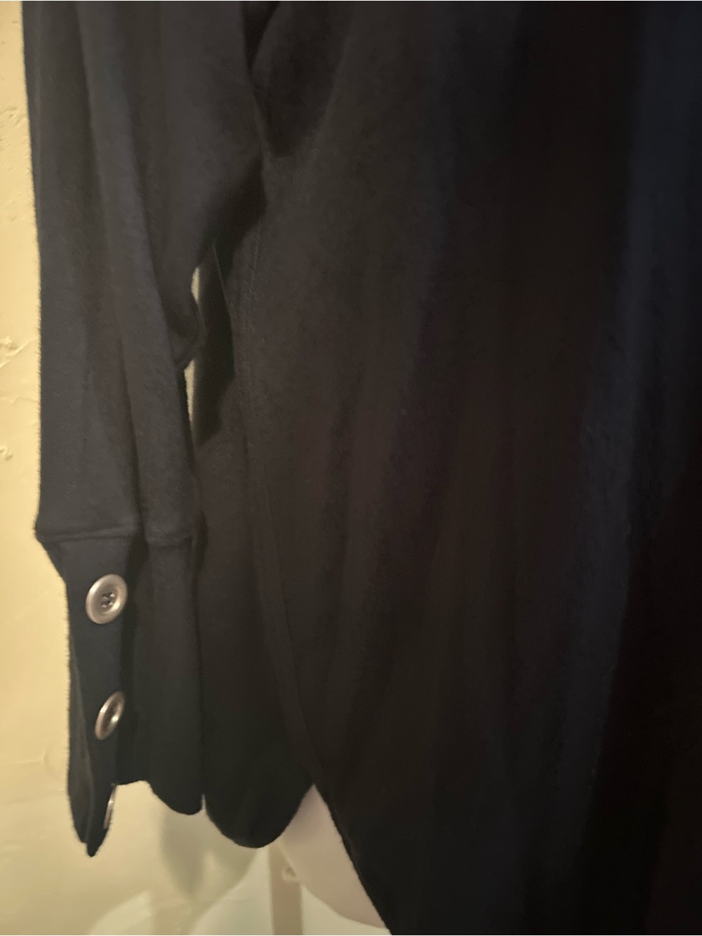 Ruby Rd. Black Cowl Neck Pullover with Drawstring - Picture 3 of 9